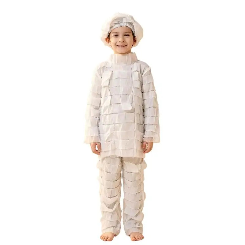 Kids Mummy Costume Set – Halloween Egyptian Horror Dress-Up