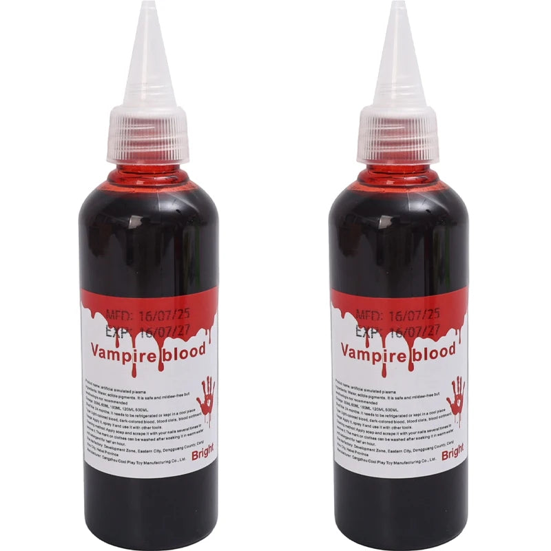 Halloween Fake Makeup Blood DIY Cosplay Prank Emulation Props Person Plasma Horror Festival Party Decorations - product image 10
