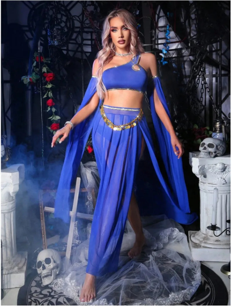 Women's Sexy Lingerie Dance Lace Long Home Wear Costume - alternate view 6