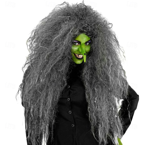 Synthetic Hair Grey Wild Witch Wig - Witch Hair Costume Parties Role