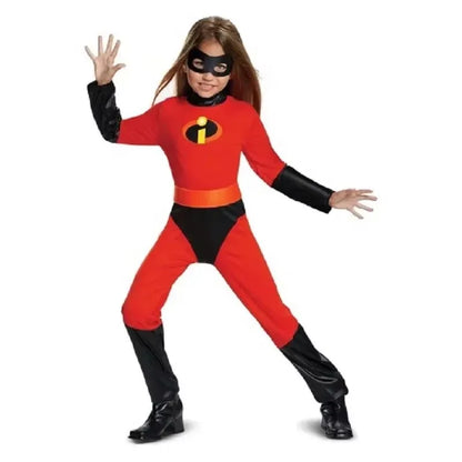 Kid Halloween Anime Costumes Girl Mr Incredible 2 Costume Boy Superhero Up Kids Red - Boys / S