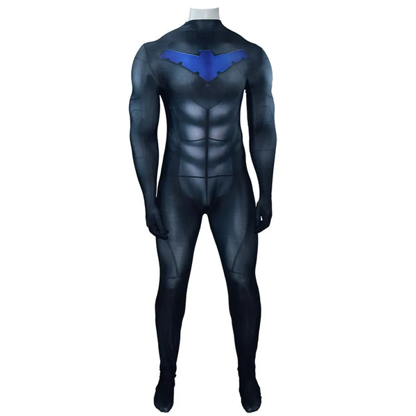 Hot Nightwing Costume Bodysuit Superhero Comic Anime Zentai Suit Halloween Men Male - Costume 1 / 100