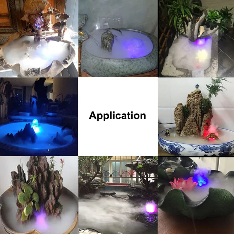 12-LED RGB Halloween Mist Maker Fogger