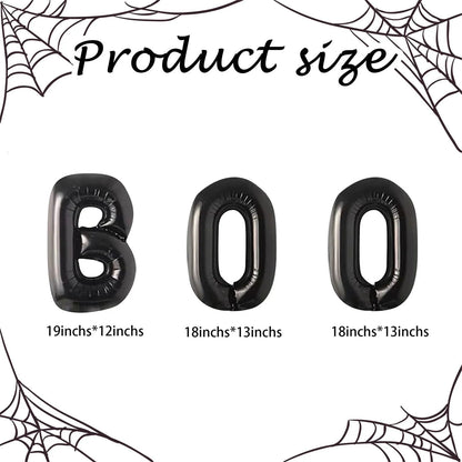 9PCS BOO Halloween Aluminum Foil Balloon Set Halloween Ghost Haunted House Birthday Party Decoration - product image 2