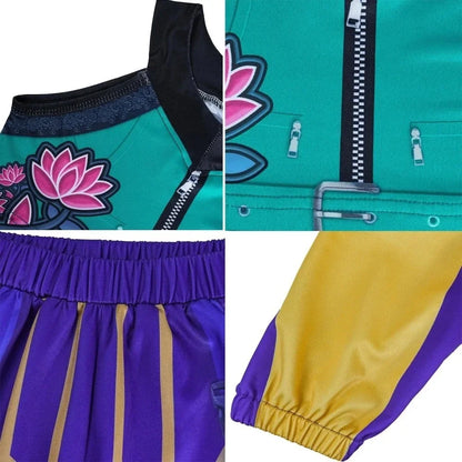 Halloween Kids Zoey Mira Rumi Costume KPop Hunters Girl Group Idol Dress Up Outfit Suit - 3 / 120