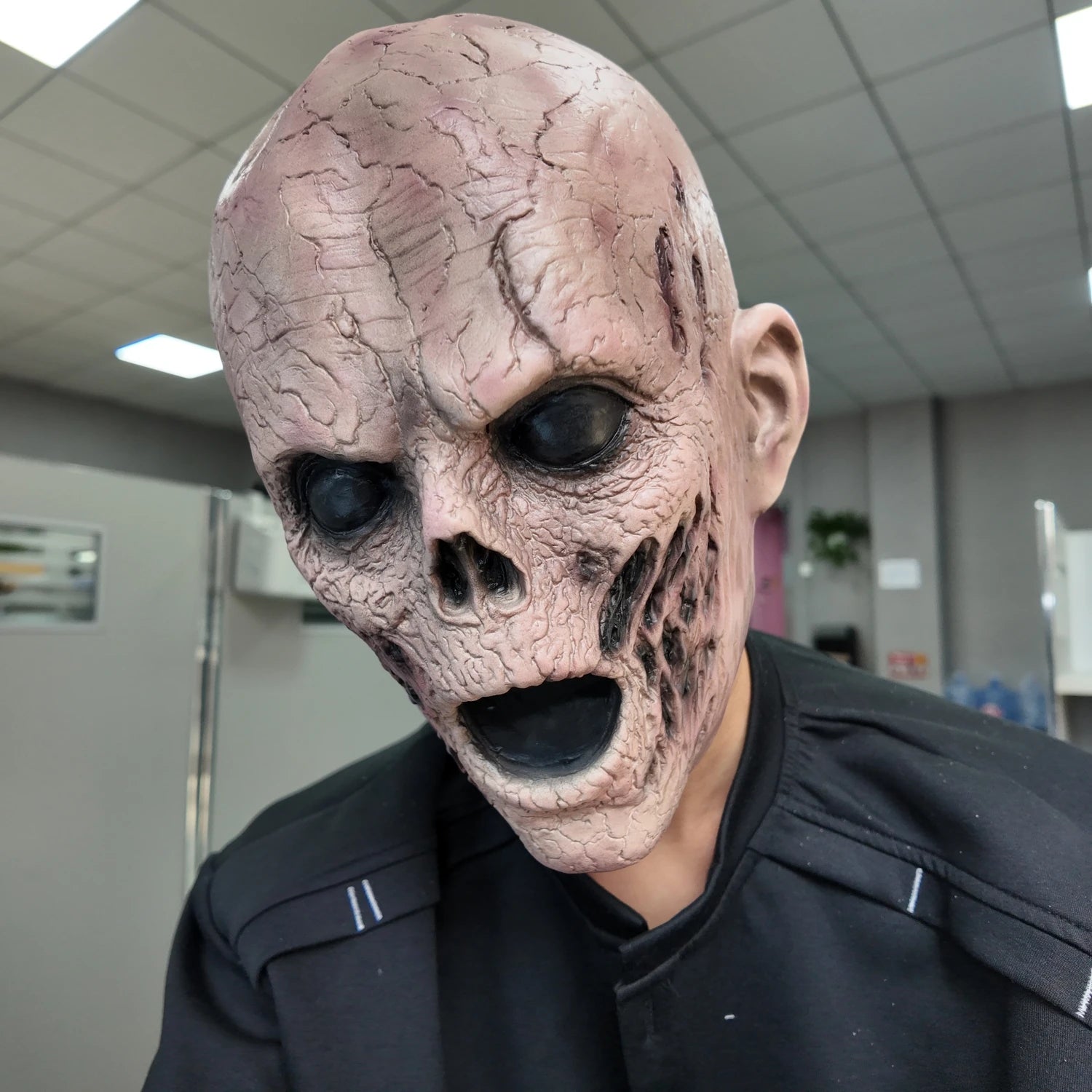 Horror Zombie Demon Mask 3Pcs Set Full Head Latex Creepy Monster Adult Halloween Cosplay Costume Party Prop - product image 4