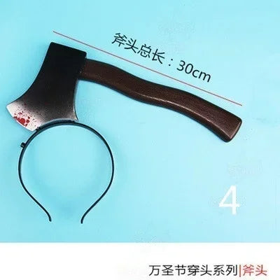 Dog/Cat/Pet Halloween Funny Scary Toys Perform Props Plastic Ax Saw Nail Knife - product image 8