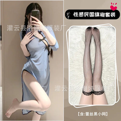 Women's BDSM Christmas Costume - alternate view 7
