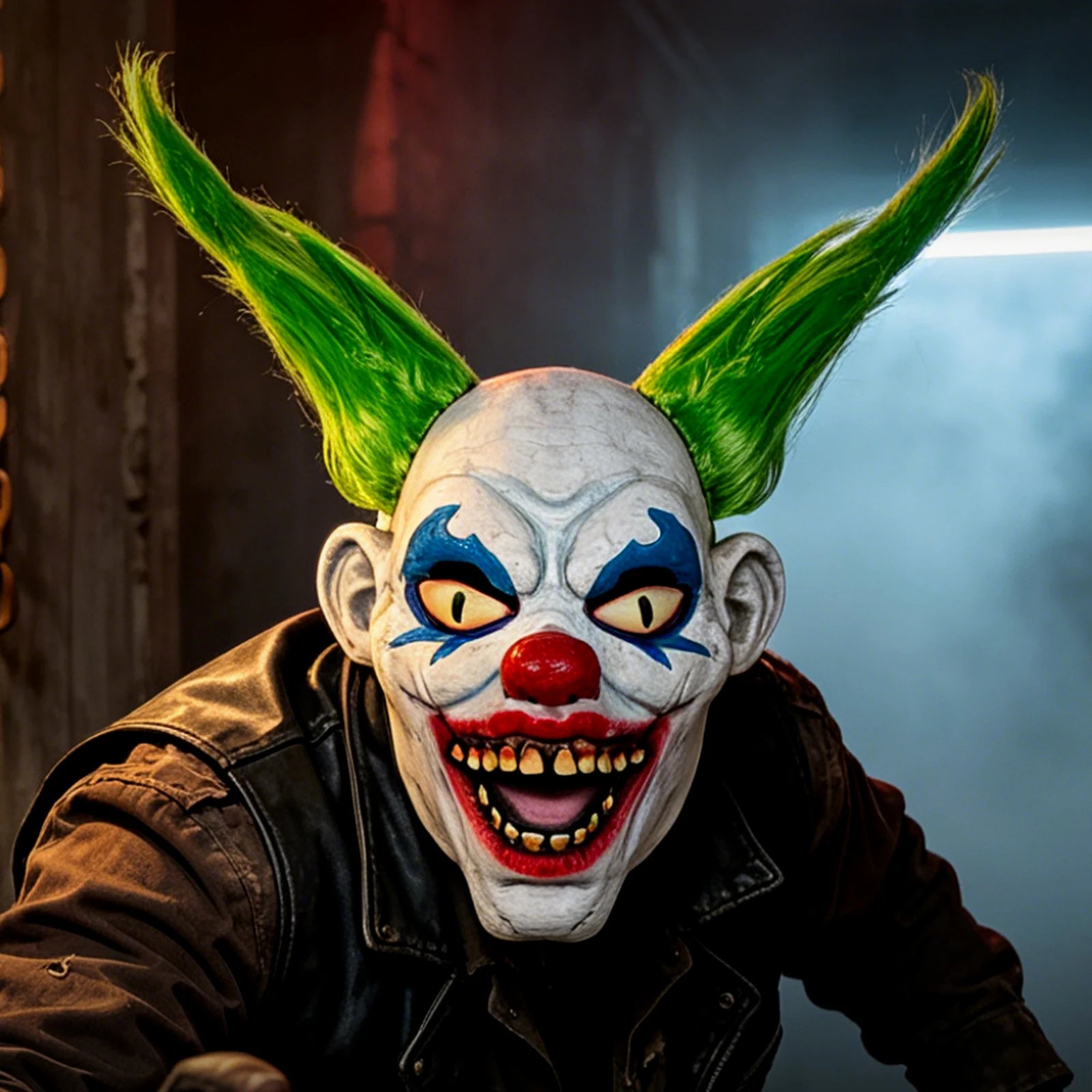 Halloween Costume Mask Clown Latex Headgear Smiling Face Demon Mask