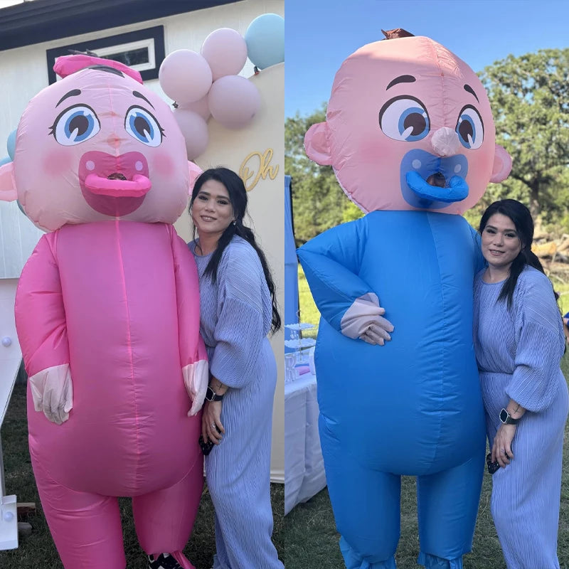 Inflatable Giant Baby Costume for Adults | Funny Halloween Suit