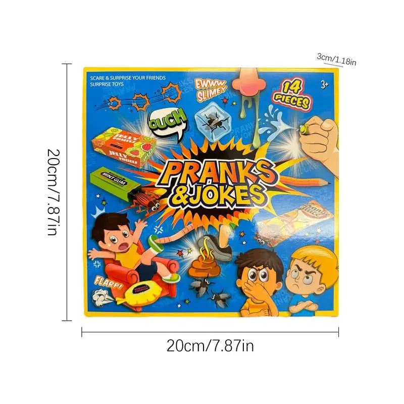Joke Kit Pranks Pack Joke Toys Box Set Cockroach Roach Bug Whoopee Cushion April Fools Prank Stuff Noise Maker For Kids Adult