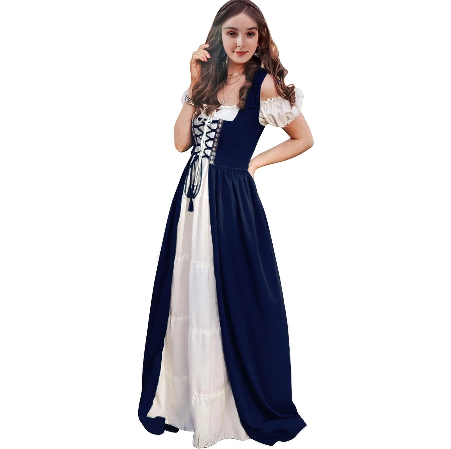 Medieval Renaissance Drama Dance Costume Halloween Girdle Cos Dress Halloween Costumes for Women Dress Love - product image 14