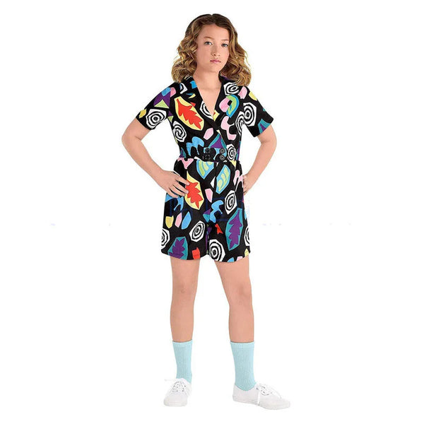 Kids Retro 1980s Drama-Inspired Costume – Short-Sleeve Jumpsuit
