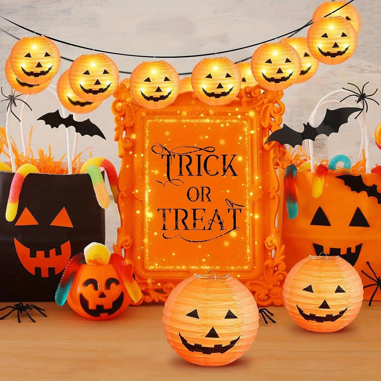 2pcs Halloween Pumpkin Lanterns for Halloween Decoration Jack - O' - Lanterns - product image 6