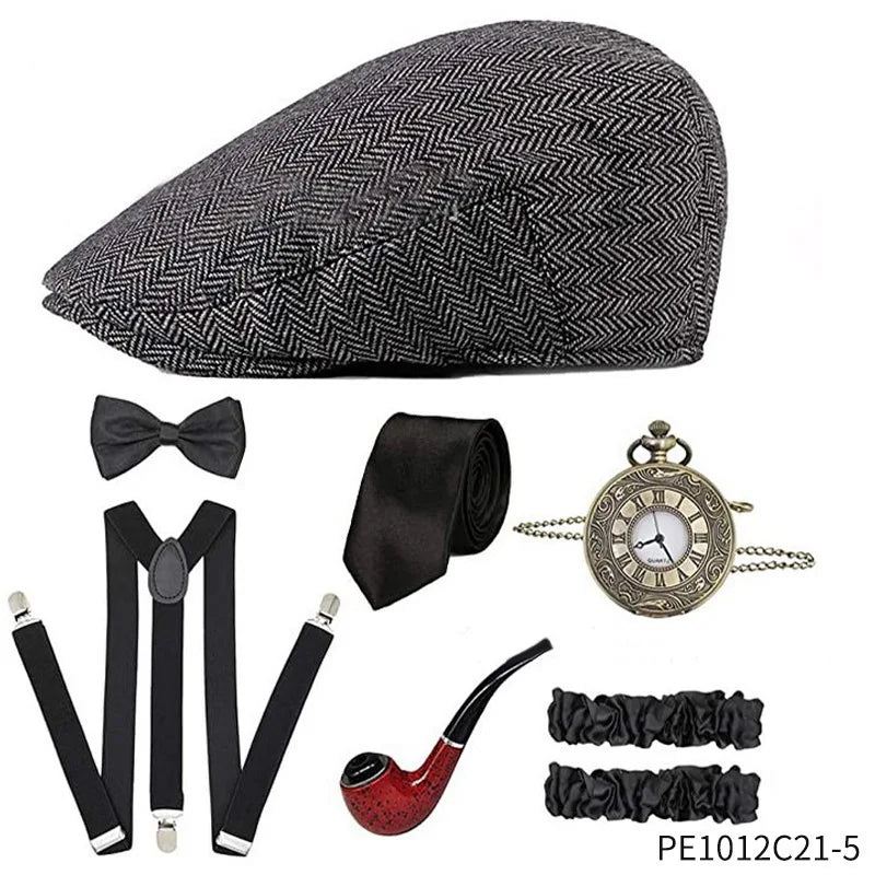 1920s Mens Costume Gangster Roaring Accessories for Men Women Adult Gatsby Costume