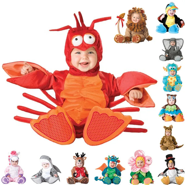 Baby Boys Girls Halloween Dinosaur Costume Romper Kids Clothing Set Toddler Co-splay Triceratops - product image 1
