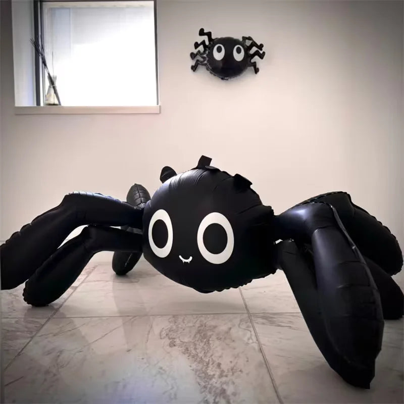 1Pcs 59 Inch 4D Black White Spider Foil Balloon Big Halloween Prank Balloon Indoor Outdoor Birthday Party - product image 4