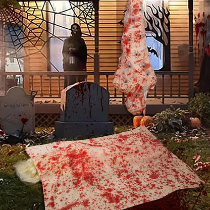 Halloween Decoration Hanging Corpse Scary Dead Body Props Bloody Inflatable Cocoon Outdoor Halloween Yard - product image 4