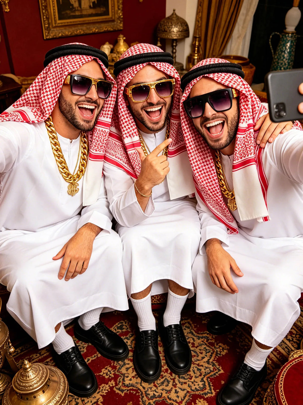 Arab Emirate Shepherd Prince Adult Halloween Costume - product image 4
