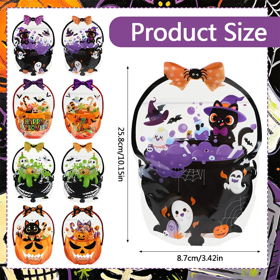 12-Pc Cartoon Pumpkin Candy Gift Bags Trick Or Treat Favors Snack - product image 5