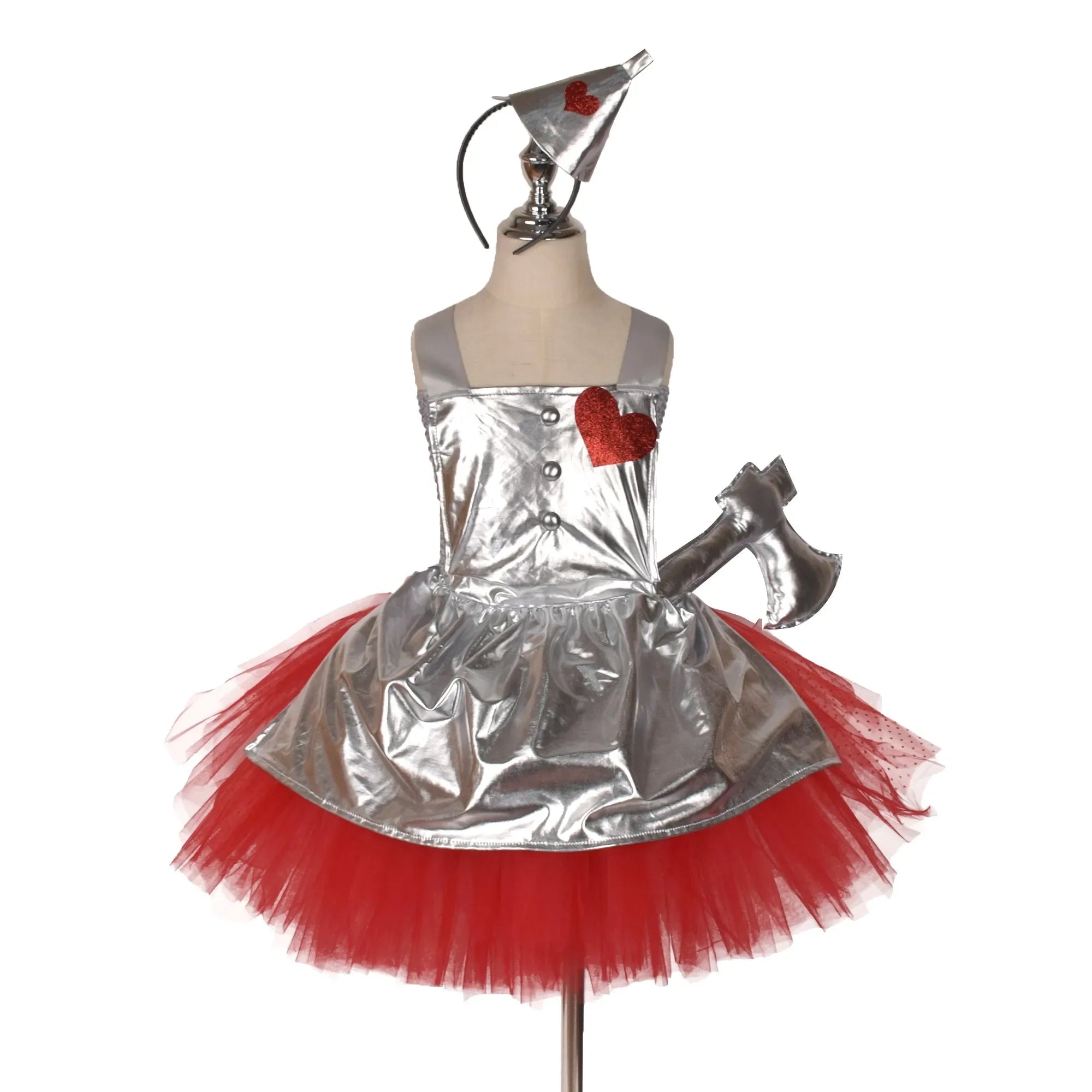 Girls Clown Witch Costume Wizard Halloween Scarecrow Tin Man Cowardly Lion Dress Up Dress Drama Stage Costume - product image 3