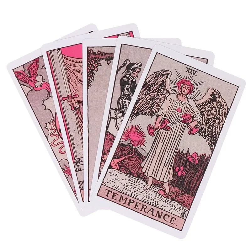 Pink Classic Tarot Deck for Beginners