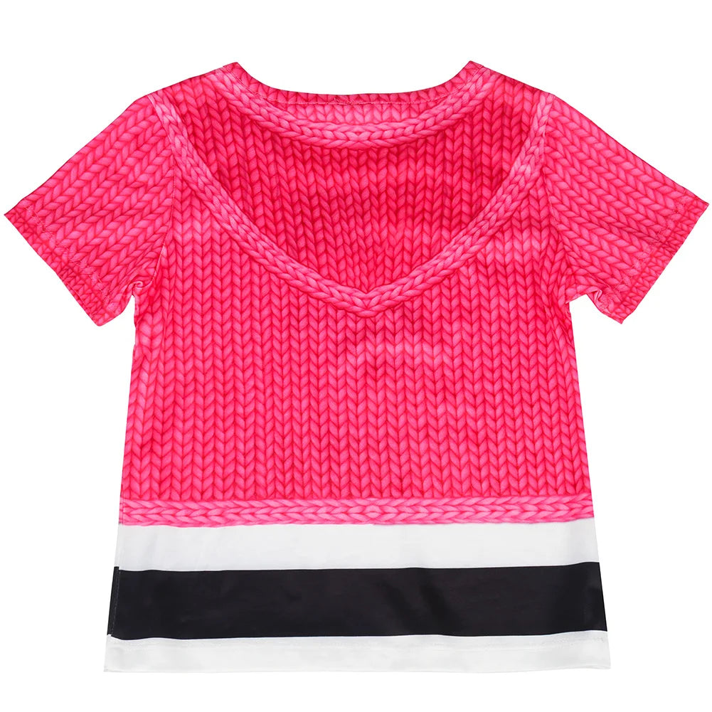 Girls Cat Halloween Costume Set – T-Shirt & Pants
