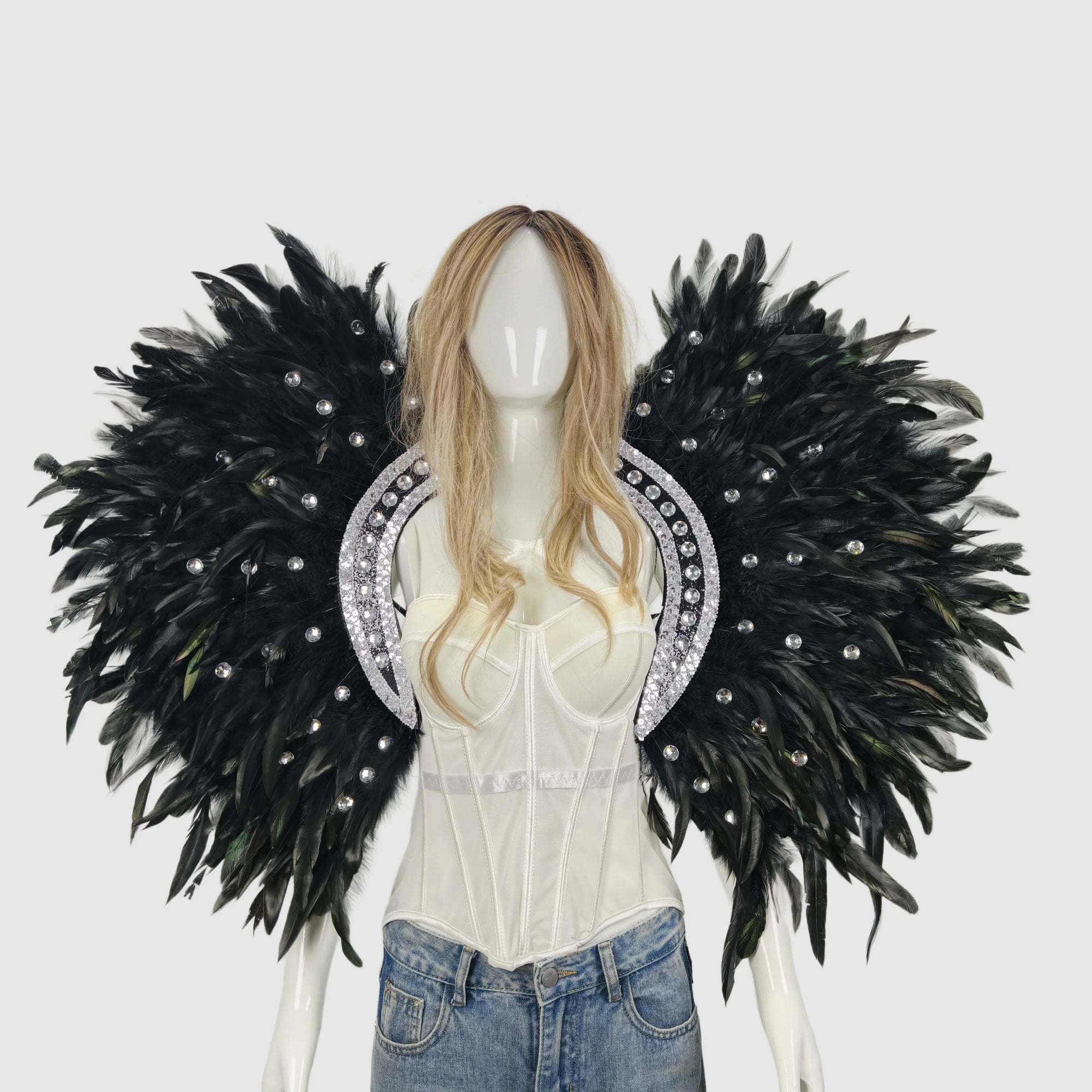 Feather shawls and scarves for Halloween, unisex, feather carnival - product image 10