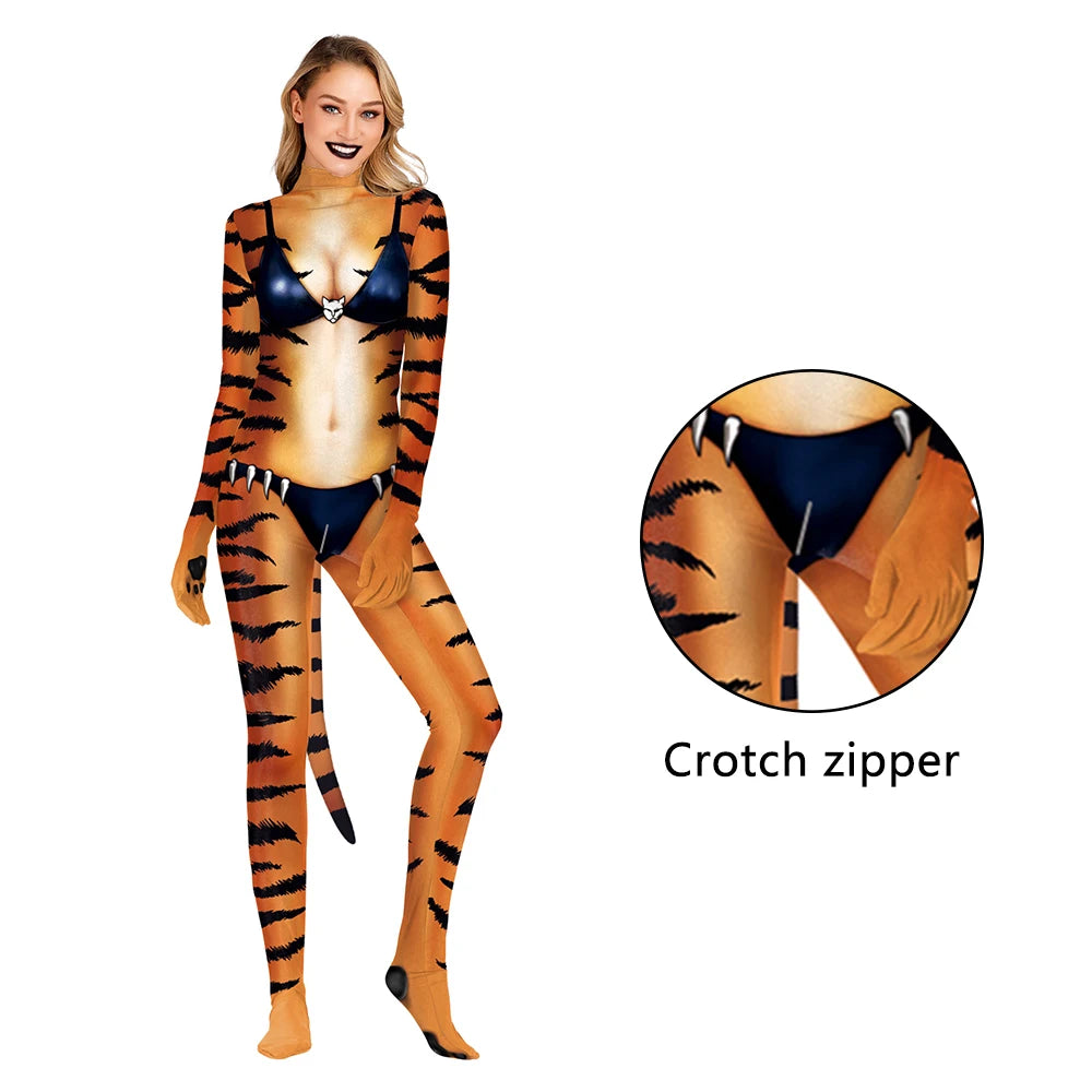 NADANBAO Adult Animal Costume – Dalmatian & Cow Print Catsuit Designs