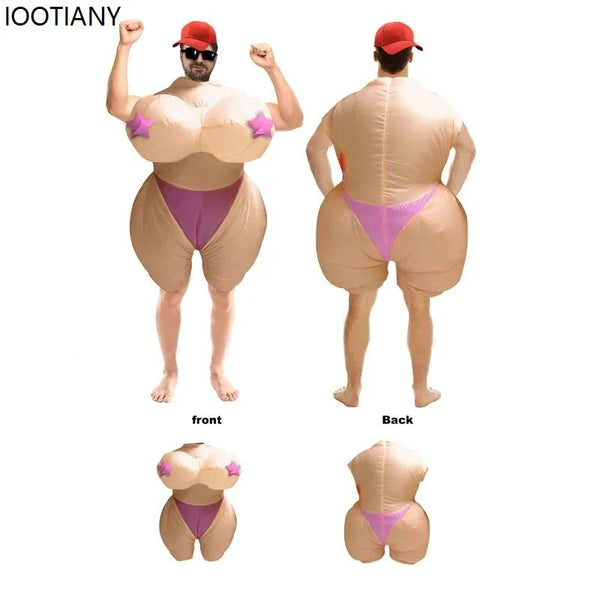 Halloween Fun Bikini Inflatable Costume Creative Festival Parade Doll Set Funny Bobo Inflatable Suit Dress Up - product image 1