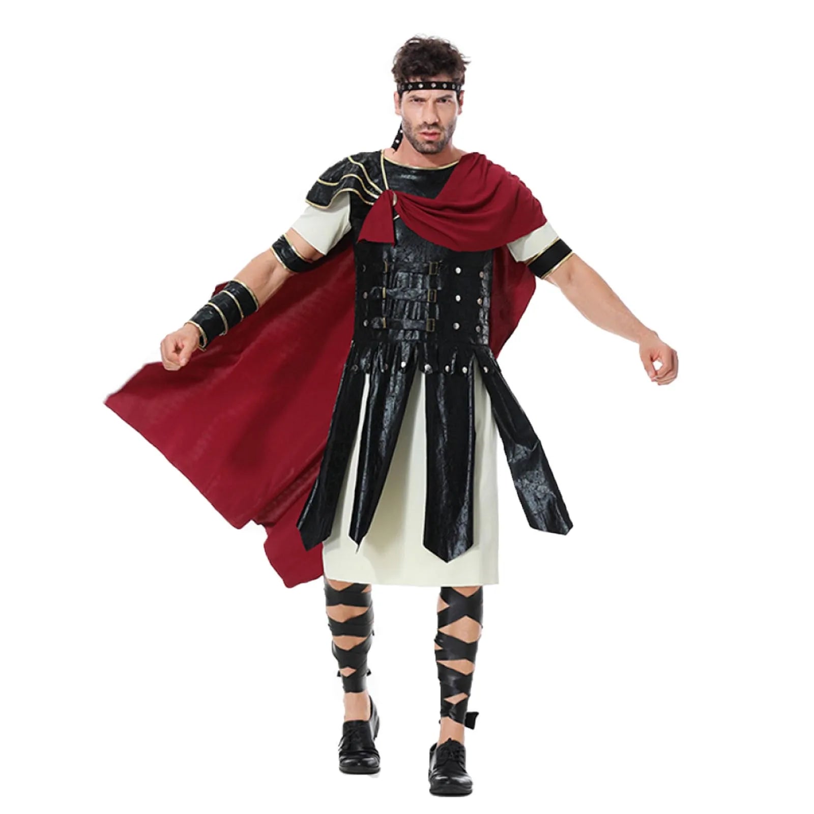 Men’s Spartan Warrior Costume Ancient Greek Roman Gladiator Soldier Roman Medieval Roman Royal Knight Spartan - product image 2