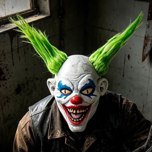 Halloween Costume Mask Clown Latex Headgear Smiling Face Demon Mask Ball Costume