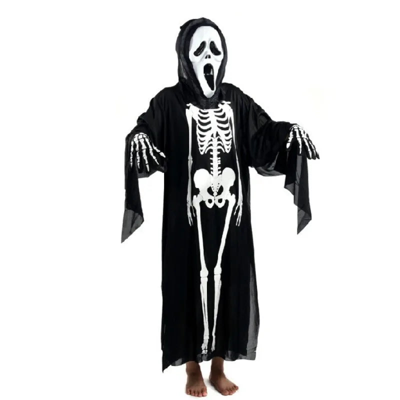 Skeleton Full Body Zip Scary Dance in the Supplies - View 4