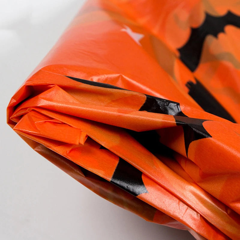Pumpkin & Spider Web Plastic Halloween Tablecloth - product image 3