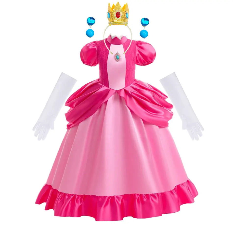 Kids’ Pink Video Game Princess Halloween Costume