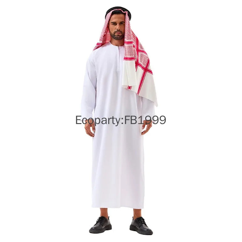 Men's Arabia Arab Sheikh Funny Shepherd Arabian Prince Outfits Spoof Dress Costume - alternate view 2