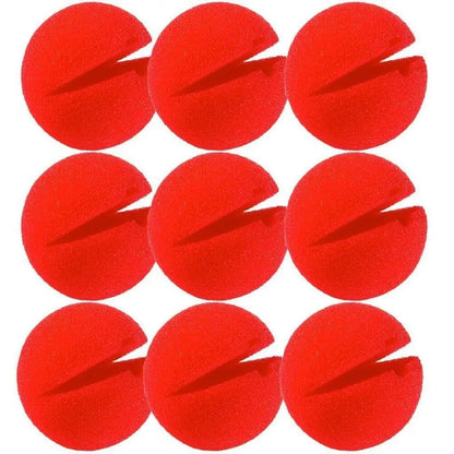 10pc Red Clown Nose Sponge Circus Costume Nose for Halloween Costume Make Up Wedding DIY - View 2