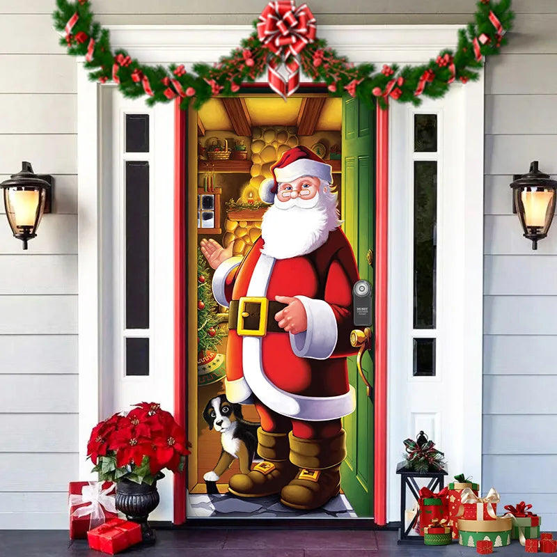 Halloween Decoration Door Curtain Cartoon Ghost Pumpkin Reindeer Home Horry - product image 6