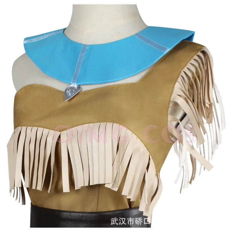 Women's Anime Pocahontas Uniform Masquerade Game Costume - alternate view 4