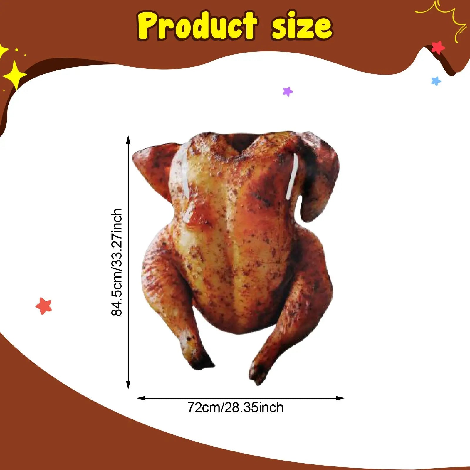 Halloween Roast Turkey Costume Thanksgiving Outfit for Halloween - View 6