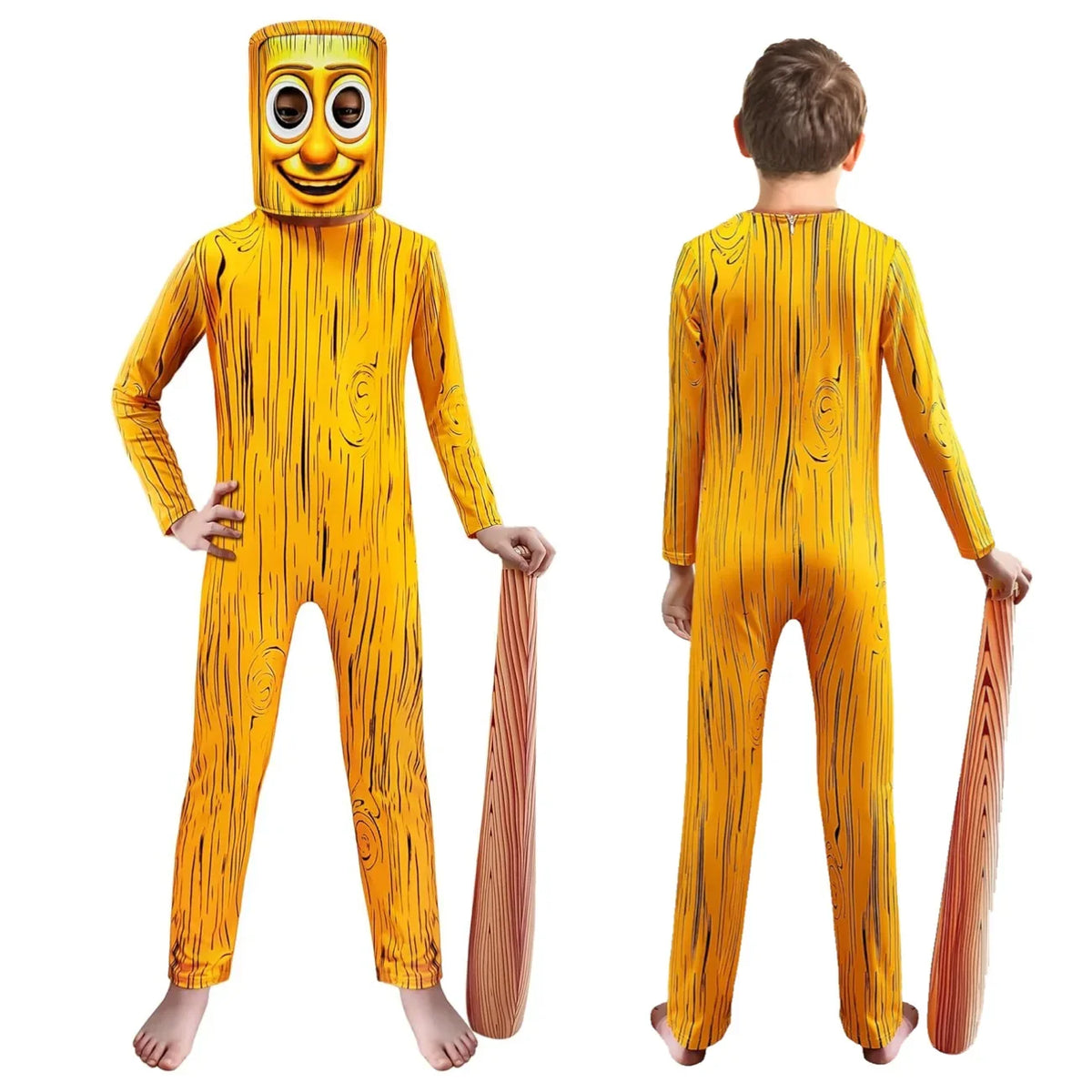 Kids Tung Sahur-Inspired Halloween Costume Set