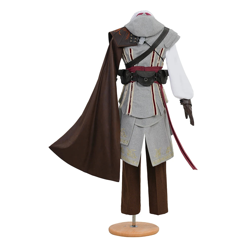 Game Ezio Auditore Costume Men Battle Uniform Ezio Suits Halloween PerformanceOutfits - Full set / M