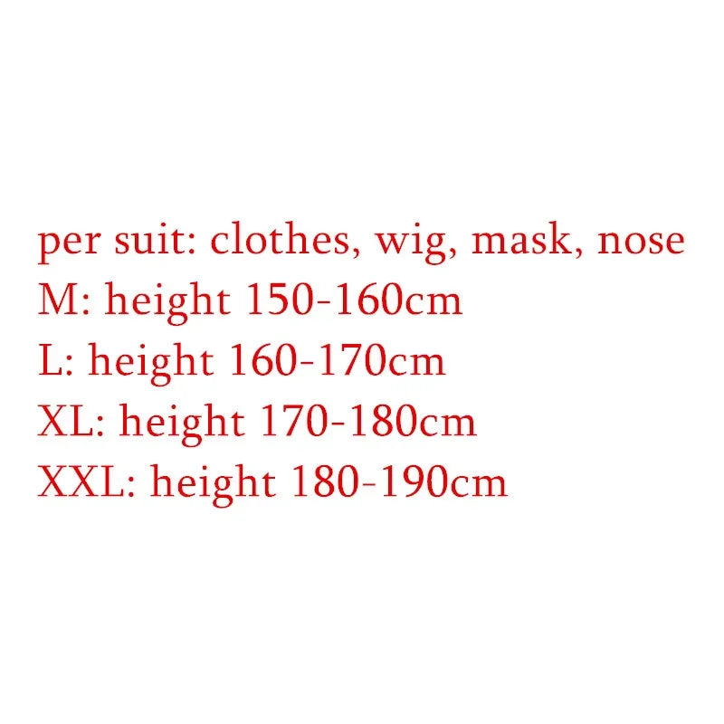 Colorful Clown Costume for Men Club Circus Halloween Joker Suit Performance Suit - 1 / L