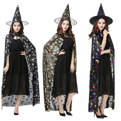 Trendy Performance Costumes Halloween Cloak Sets Witch Caps Pumpkin Scary Costumes Ghost - View 5