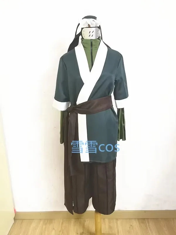 Anime Haku Full Green Kimono Unisex Halloween Costume - Custom size / male