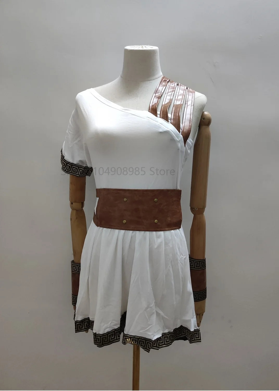 Halloween Ancient Arabic Roman Warrior Costume Medieval Greek Mythology Goddess Couple - style-1-No sword / XL