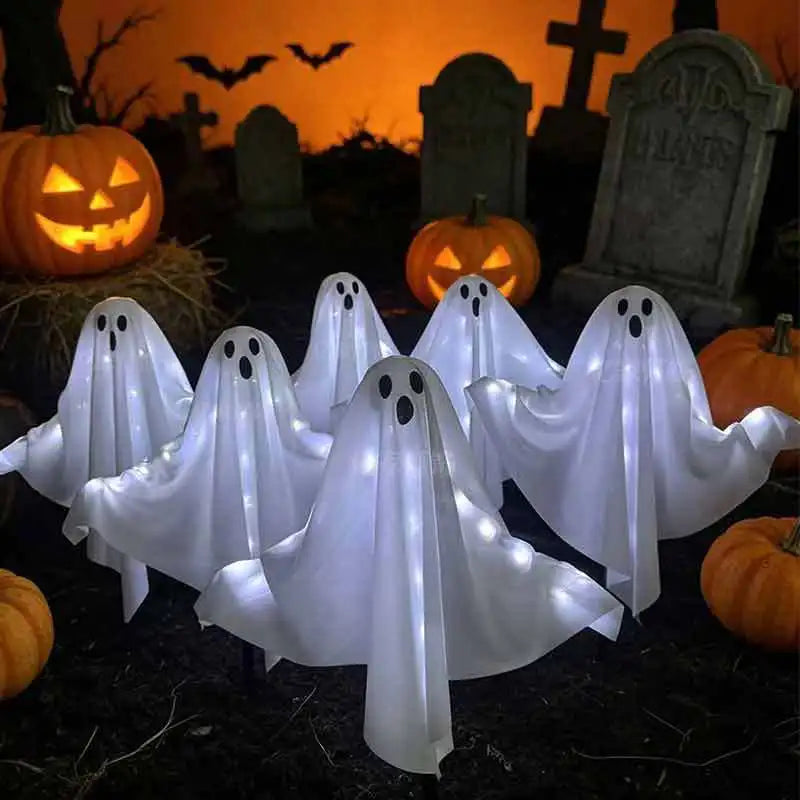 Halloween Glowing White Ghost Solar LED IP65 Waterproof Glowing Ghost Escape Scene - product image 7
