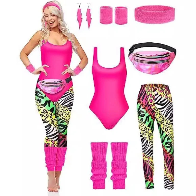 Women's Disco Hippie Fantasia 80s 90s Vintage Rock Costume