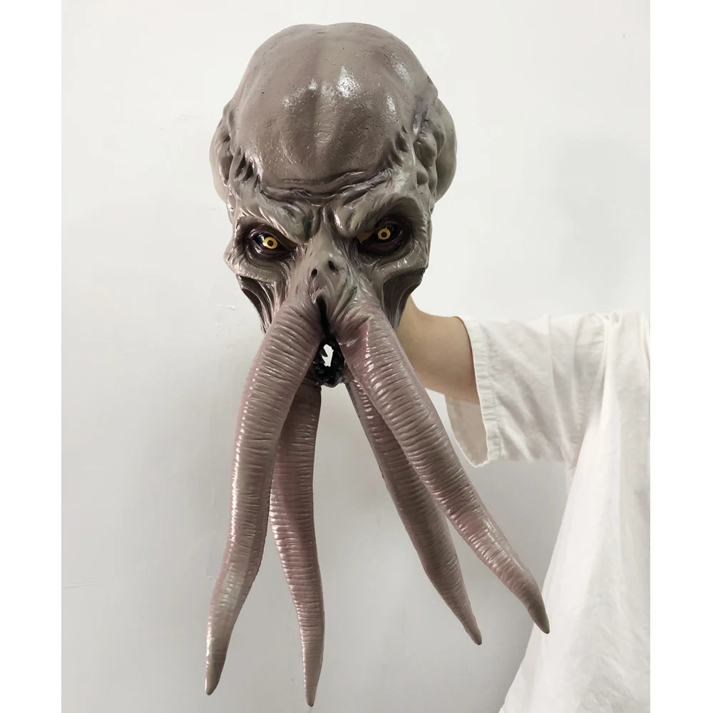 Game Baldur Gate 3 Lllithid Mind Flayer Squiddy Mask Cosplay Octopuses Monster Latex Helmet Gift