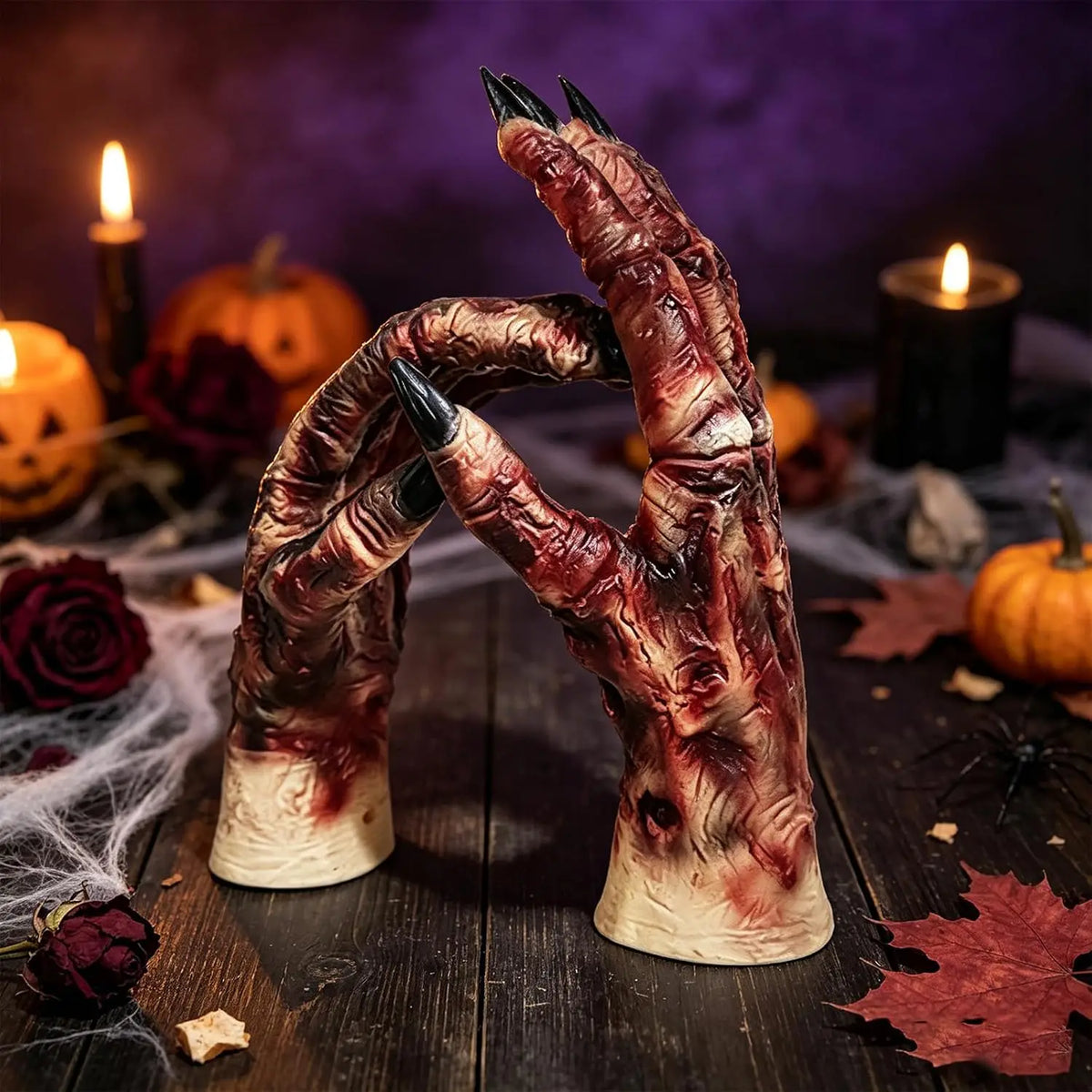 Halloween Zombie Mummy Skeleton Latex Gloves - view 5